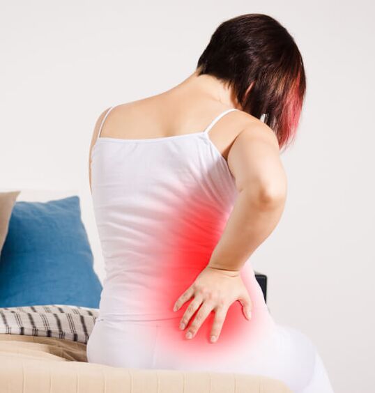 Síntomas de osteocondrosis lumbar