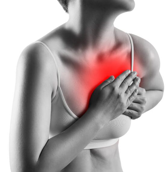 Síntomas de osteocondrosis torácica
